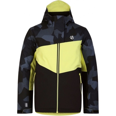 DARE 2B Dětská lyžařská bunda Glee II Geo Camo ČERNÁ|ŽLUTÁ