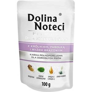 Dolina Noteci Premium Малки породи с заек, зелени фасоли и кафяв ориз 100 г