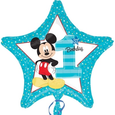 Amscan Mickey 1. narozeniny foliový balónek 43cm