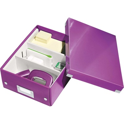 Leitz Malá organizační krabice Click & Store, Purpurová