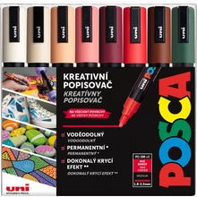 Posca PC-5M Jesenný mix zemitých tónov 8 ks