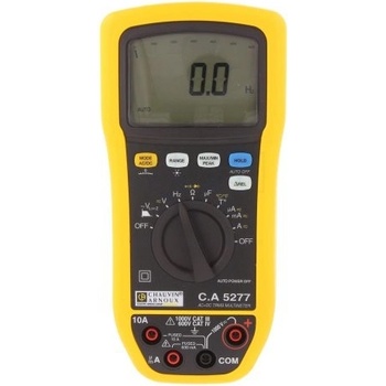 Chauvin Arnoux C.A 5277 ochrana proti stříkající vodě (IP54) CAT III 1000 V, CAT IV 600 V Displej (counts): 6000