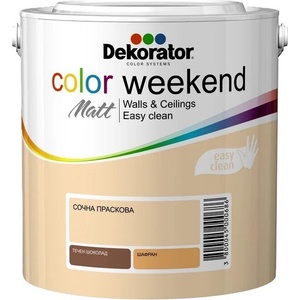 Dekorator ЛАТЕКС Color Weekend Matt Праскова 2.5л (11-90)