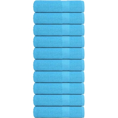 vidaXL Кърпи за ръце FROGN 10 бр. Тюркоазени 50x100 см 360 г/м2 (136976)