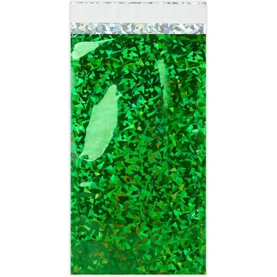 Holografické fóliové obálky - 229 x 114 mm (DL) - Holografická zelená