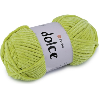 Pletací žinylková příze Dolce 100 g Varianta: 40 (799) zelená past.sv., Balení: 1 ks 42108/79186/278724