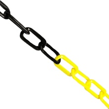 NadrzeNaPalivo Plastový řetěz 7,5 mm x 25 m žluto-černý