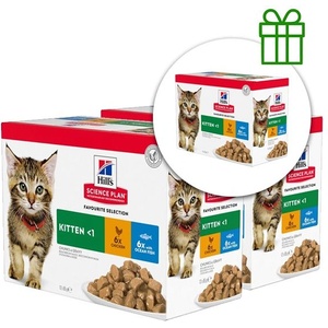Hill's Hill s Science Plan Feline Kitten Chicken & Ocean Fish 12 x 85 г, 2+1 БЕЗПЛАТНО