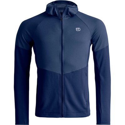 Ortovox Fleece Light Grid Hoody M modrá