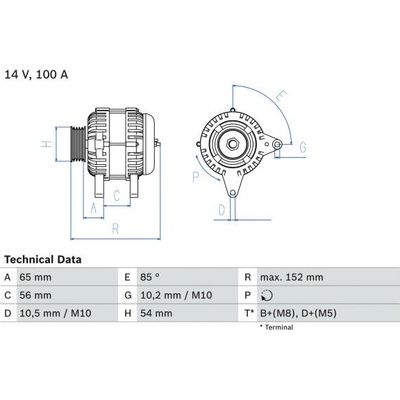 generátor BOSCH 0 986 047 270