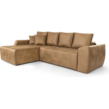 Мебели КАМБО Ъглов диван Лагуна мини светлокафяв Polo 3 Moca 2