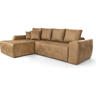 Мебели КАМБО Ъглов диван Лагуна мини светлокафяв Polo 3 Moca 2