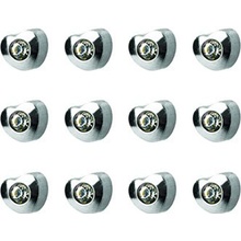 STUDEX Náušnice pre piercing sada 12 párov srdce R502W-4 strieborná