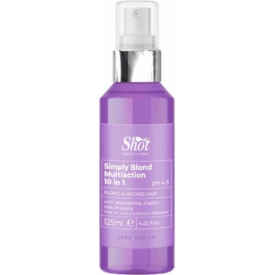Shot Simply Blond MultiAction 10:1 - multifunkčný elixír na vlasy, 125 ml