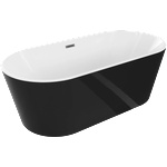 Mexen Luna 160x75 cm black/white/gun grey (52031607575-66)