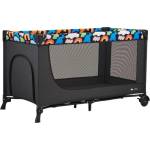 KinderKraft Сгъваема бебешка кошара KinderKraft - Joy 2, Happy Shapes (KLJOY02HAP00000) - ozone