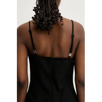 coperni Рокля Coperni Tailored Asymmetric в черно къса със стандартна кройка COPR187F3004 (COPR187F3004)