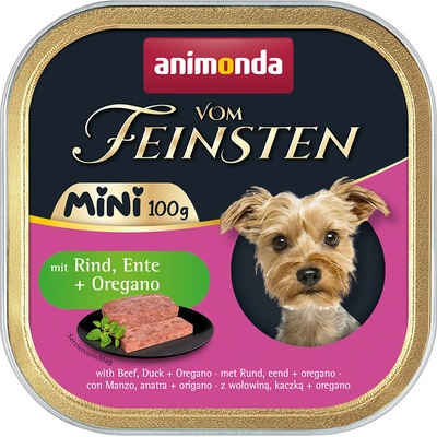 Animonda Vom Feinsten Adult Dog Mini hovädzie kačica a oregano 32 x 100 g