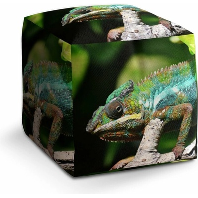 Sablio Taburet Cube Chameleon: 40x40x40 cm