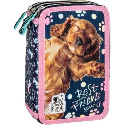 CLEO and FRANK 44 ученически несесер с 3 ципа, ПЪЛЕН