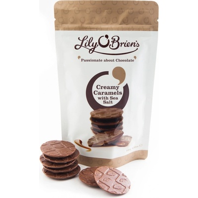 LILY O'BRIENS mléčná s karamelovou náplní a mořskou solí 120 g