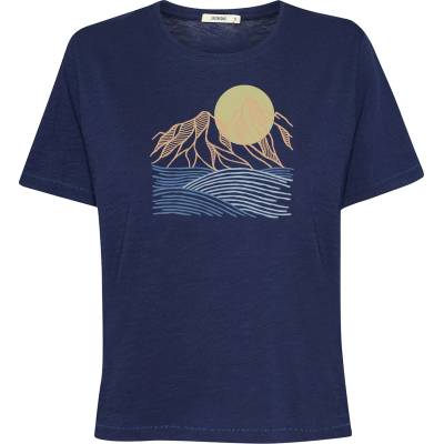 GreenBomb Дамска тениска GreenBomb Women's Mountain Scenery Nova T-shirt - Navy - размер L (916-7005-0114)