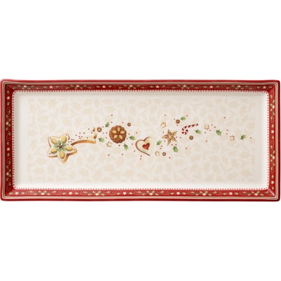Villeroy & Boch Winter Bakery Delight hranatý koláčový podnos 39x17 cm