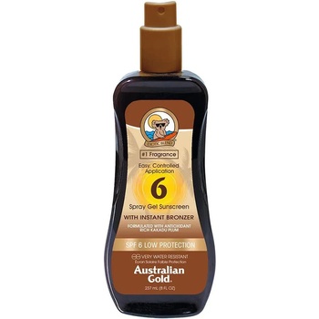 Australian Gold Bronzer Spray Gel SPF6 237ml Protector - Brown