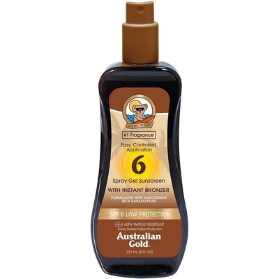 Australian Gold Bronzer Spray Gel SPF6 237ml Protector - Brown