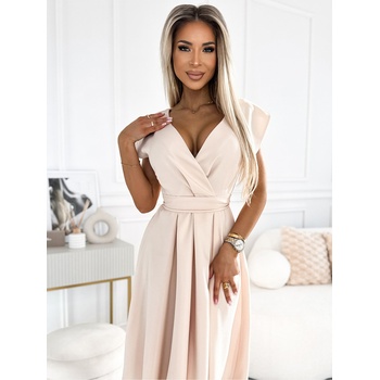 Numoco Рокля с разширено деколте - бежово Numoco SCARLETT numoco | Bezhov | ЖЕНИ | S