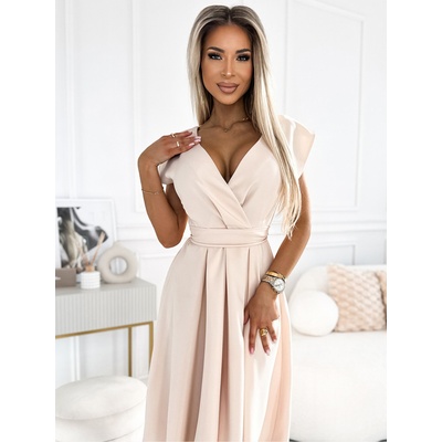 Numoco Рокля с разширено деколте - бежово Numoco SCARLETT numoco | Bezhov | ЖЕНИ | S