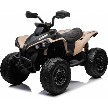 mamido Dětská elektrická čtyřkolka Can-Am 2x200W béžová