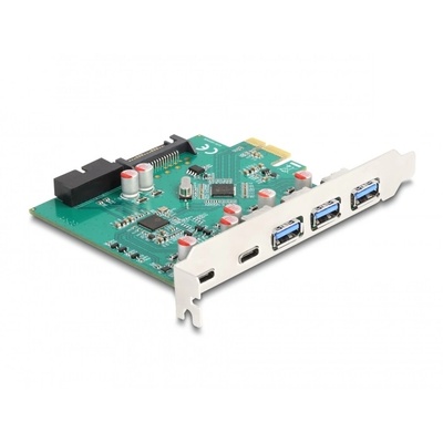 Delock PCIe разширителна карта Delock 90109, 3x USB 2x USB-C, 5Gbps (90109)