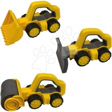 BIG Cestný valec s rukoväťou Power Worker Griffy Bulldozer pracovný stroj 25 cm s gumenými kolesami od 12 mes BIG54852