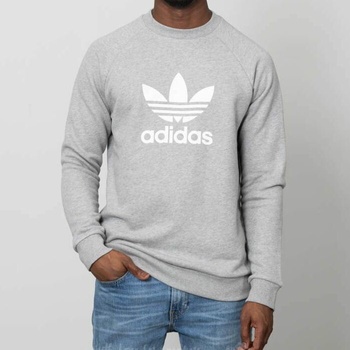 adidas Originals TREFOIL CREW mikina šedá