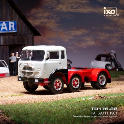 IXO Fiat 690 T1 1961 Šedá 1:43
