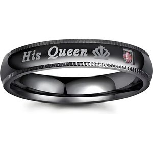HARAHU Пръстен His Queen - Черен / 67mm KP32138