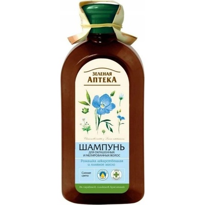 Green Pharmacy Chamomile & Linseed Oil Shampoo pečující šampon pro barvené vlasy 350 ml
