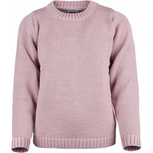 Vlnka Dámsky Supersoft Merino sveter s okrúhlym výstrihom ružová