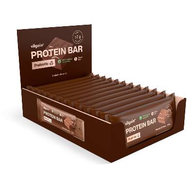 Vilgain Prebiotic Protein Bar – 12× Ultimate Brownie 55 g