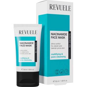  REVUELE Niacinamide Face Mask, матираща маска за лице за мазна и проблемна кожа, 50 ml