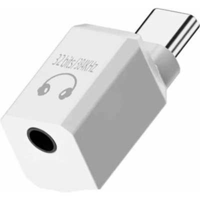 AppleKing mini audio redukce - 3,5 mm jack na USB-C - bílá