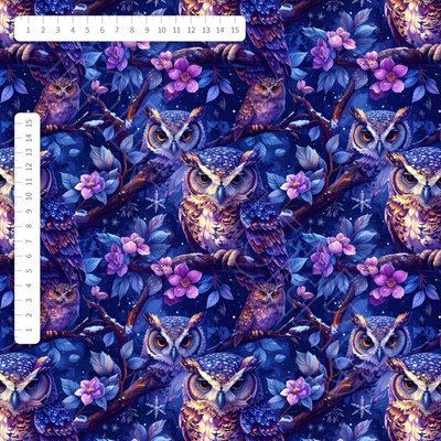 Fialové sovy teplákovina by MIMI [supreme]