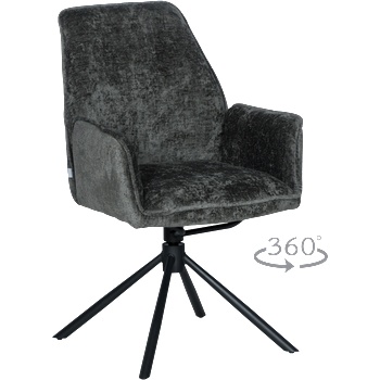 Carmen Трапезен стол prato - тъмносив (3532158)