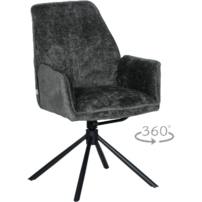 Carmen Трапезен стол prato - тъмносив (3532158)