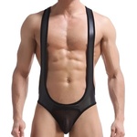 MenSexyWear Мъжко боди с отворено дъно Jock-Singlet Motor
