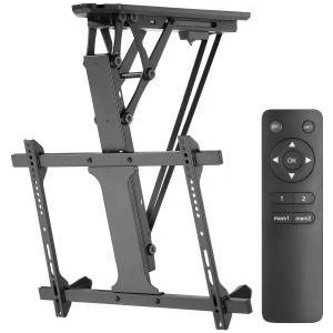 Fiber Mount Maclean MC-880 electric ceiling TV mount for scian inclined 32-70 35kg max remote control max VESA 600x411