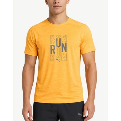 PUMA Run Logo Sun Stream Tee Orange