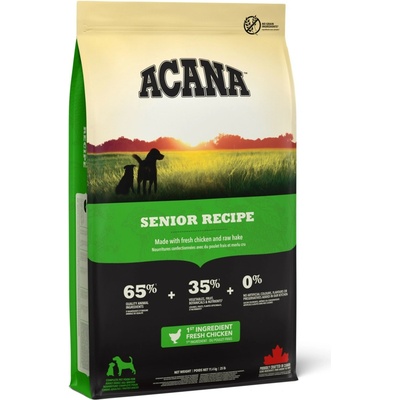 Acana Senior kuře & krůta & hejk 11,4 kg