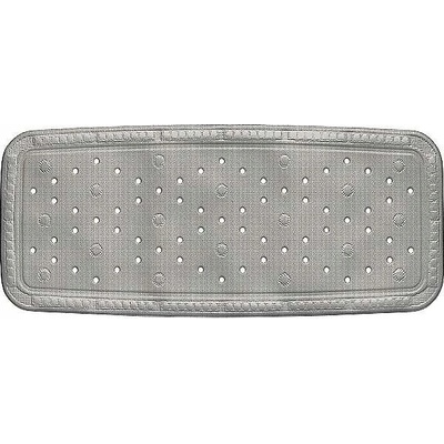 KELA Vaňová podložka KRETA PVC sivá 92 x 36 cm KL-22370